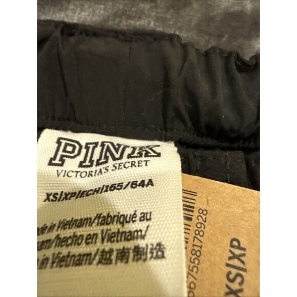 Victoria's Secret PINK 11221001 Parachute Cargo Pants Sz XS - Black NWT - Picture 6 of 9